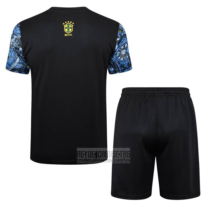 Chandal del Brasil Jesus Manga Corta 2024-2025 Azul - Pantalon Corto